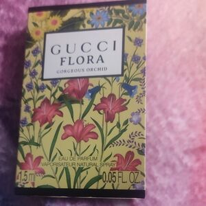 5 For $25 Gucci Flora Gorgeous Orchid Box - Yellow with Pink & Green Floral